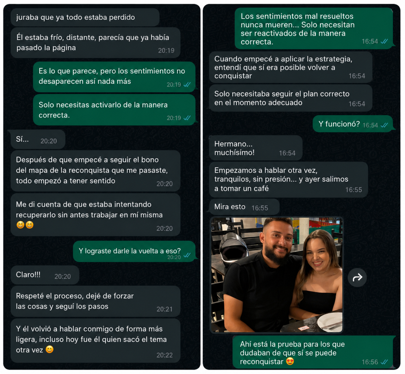 Mais provas de reconquista em conversas
